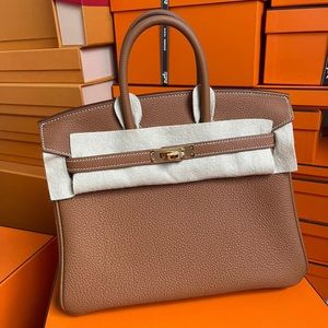 ❌SOLD❌ Authentic Hermès Birkin 25 Gold Togo & Gold Hardware